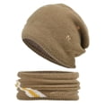 thumbnail image 2 of Cheers Neckerchief Set Embroidery Warm All-match Plush Knit Hat For Winter, 2 of 2