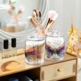 thumbnail image 6 of WOBOGO Pastel Butterfly Transparent Plastic Jar 4pcs Cotton Swabs Balls Pads Floss Stick Dispenser Bathroom Vanity Storage Organizer, 6 of 7