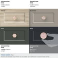 thumbnail image 5 of Amerock Accents 2 inch (51mm) Diameter Gold/Pink Cabinet Knob - 2 Pack, 5 of 7