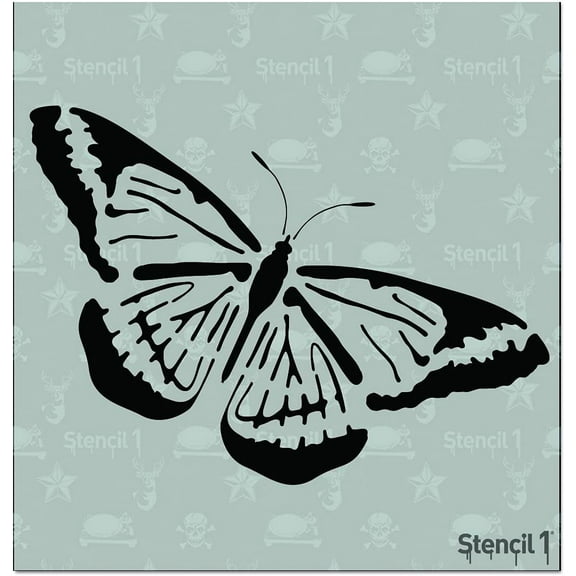 Stencil1 Butterfly Stencil 5.75" x 6" - Butterflies Stencil Spring Nature Art Craft