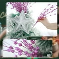 thumbnail image 3 of Artificial Glitter Berry Stem Ornaments, 20 Inches Fake Christmas Picks Decorative Glitter Sticks for Christmas Tree DIY Wreath Crafts Gift Fireplace Holiday Home Decor (Purple), 3 of 7