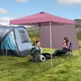 thumbnail image 5 of Ainfox 10 x 10 ft Pop up Canopy Tent  with Sidewall, Instant Slant Outdoor Gazebo for Beach, Sun Shade,Outdoor Activies, Weddings,Pink, 5 of 7
