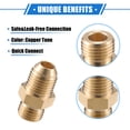 thumbnail image 3 of Conector de manguera de tornillo de latón adaptador macho G1/4" a M14x1.5 de Unique Bargains, 3 of 7