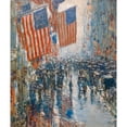 thumbnail image 3 of Hassam, Childe 12x14 Black Modern Framed Museum Art Print Titled - Rainy Day-Fifth Avenue, 3 of 5
