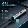thumbnail image 6 of Wiher Electric Engraving Pen with 37 Bits, USB Rechargeable Cordless Etching Engraving Tool, Portable DIY Rotary Engraver for Jewelry Wood Glass Stone Carving(Gray), 6 of 7