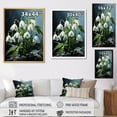 thumbnail image 4 of Designart "Chilled Forest Snowdrop Realism I" Snowdrops Floater Framed Wall Art Prints, 4 of 5
