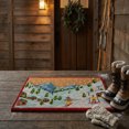 thumbnail image 2 of Coir Door Mat Winter Ski Village, 2 of 3