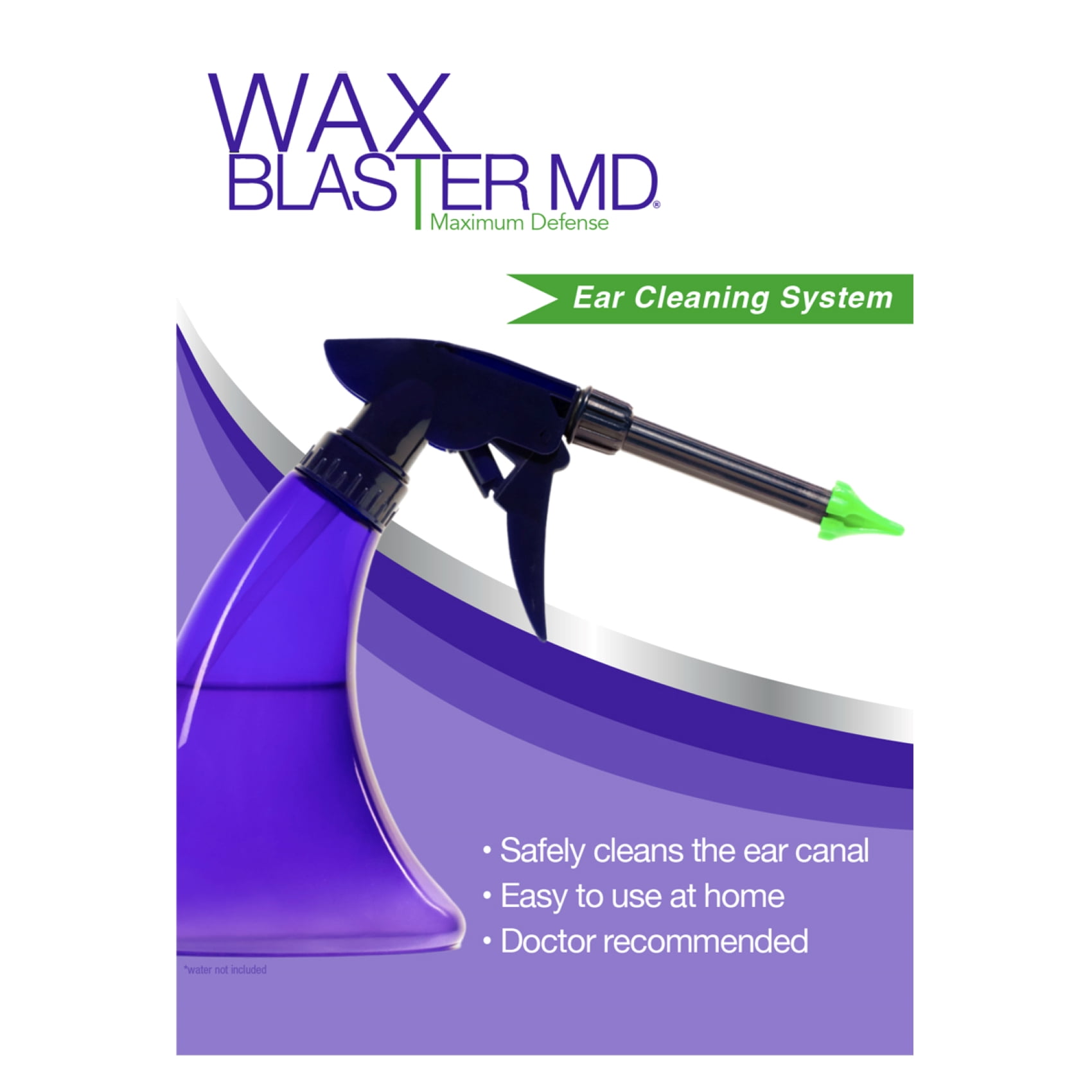 Eosera WAX BLASTER MD Ear Wax Cleaning Kit with Bottle, Basin, Three Tips, EAR WAX MD Wax Dissolving Drops, 5 Count