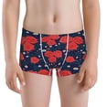 thumbnail image 5 of Yiaed Rose Flower Print Boys' Boxer Briefs Cotton Casual Stretch Comfort Boys Boxers - Kids Boxer Briefs Underwear for Boys (6-18)-Medium, 5 of 5