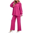 thumbnail image 2 of Enjoytime Pajamas for Women Set Long Sleeve Button Down Shirts with Pants 2 Piece Lounge Sets Comfy Sleepwear, 2 of 6