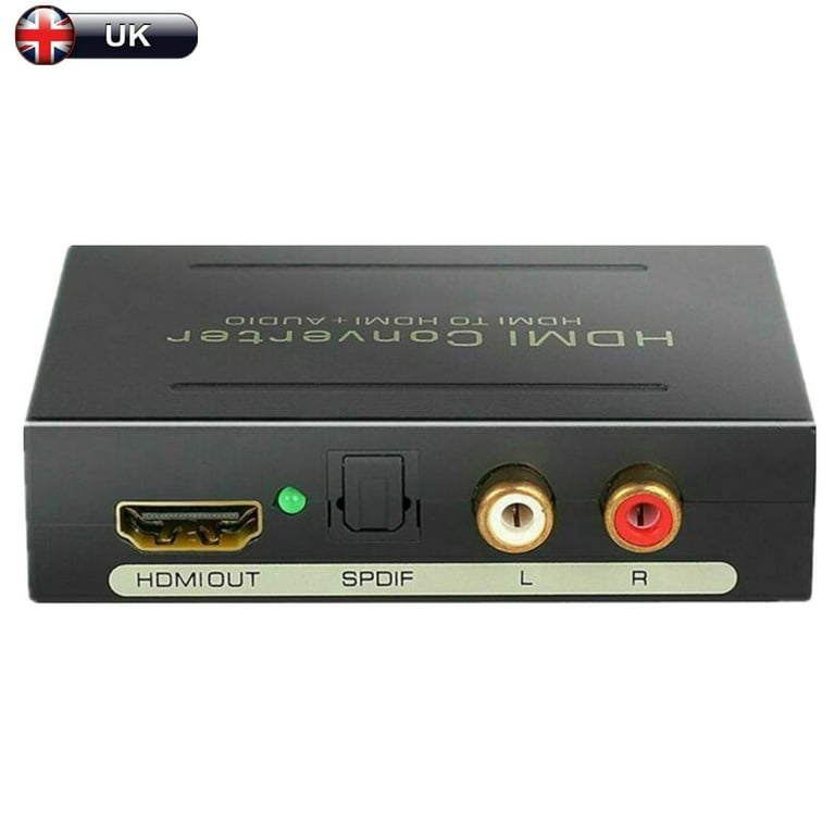 Initiativ involveret Feed på Oenbopo HDMI Audio Extractor HDMI to HDMI + Optical TOSLINK SPDIF + Analog  RCA L/R Jack Stereo Audio Video Splitter Converter Support 4K Full HD1080p  - Walmart.com