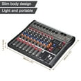 thumbnail image 2 of Unique Bargains Console de Mixage 8 Canaux Mixeur Audio Tableau de Son Système de Console Entrée CA 110V 50Hz 18W pour Conférence Scène Spectacle DJ, 2 of 7