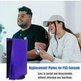 thumbnail image 5 of Quixal Disc Edition Face Plates Cover Skins Shell Panels for PS5, Starlight Purple, 5 of 6