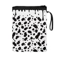 thumbnail image 2 of HELLHERO 1pcs Book Covers with Handle Vintage Book Cover Carrying Case Reusable with Washable for Reader Book Organzoer Holder, Black White Drip Spots, 2 of 8
