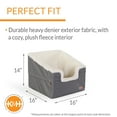 thumbnail image 3 of K&H Pet Products Bucket Booster Pet Seat Rectangle Knockdown Gray/Oatmeal Small, 3 of 9
