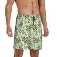 thumbnail image 2 of Wukai Green Snake Men’s Short Pajama Pants With Pockets Soft Sleep Pj Shorts for Men-X-Large, 2 of 6