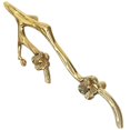 thumbnail image 3 of Flower Branch Shaped Pull Handle Brass Cabinet Handle Drawer Door Knob Cupboard Knob, 3 of 4
