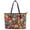Abstract Floral, variant on ZUXONGSY Sunflower Butterfly Galaxy Print Top Handle Bag for Women PU Leather Travel Purse Fashion Laptop Tote Bag with Zippered for Travel Shopping