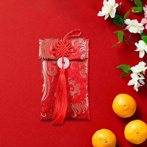 Sobre Rojo Perfecl para Año Nuevo Lunar Chino 2024 Estilo B Vertical