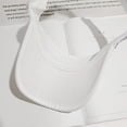 thumbnail image 5 of Diamantes de imitación brillantes Visera deportiva lisa Gorra de verano ajustable Gorras con visera para mujeres Hombres Golf Tenis Ciclismo Correr Trotar Gorra blanca Diamante AB blanco, 5 of 5