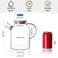 thumbnail image 2 of CnGlass Glass Teapot Stovetop Safe,50.7oz/1500ml Clear Teapots with Removable Filter Spout,Teapot for Loose Leaf and Blooming Tea, 2 of 8