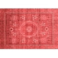 thumbnail image 1 of Ahgly Company Machine Washable Indoor Rectangle Abstract Red Modern Area Rugs, 3' x 5', 1 of 4