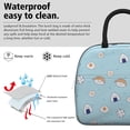 thumbnail image 3 of Lunch Bag Lunch Box for Women Reusable Insulated Lunch Bags,Water-Resistant Sushi Print Cooler Lunch Tote Bag, Large Capacity for Work Travel Picnic, 3 of 6