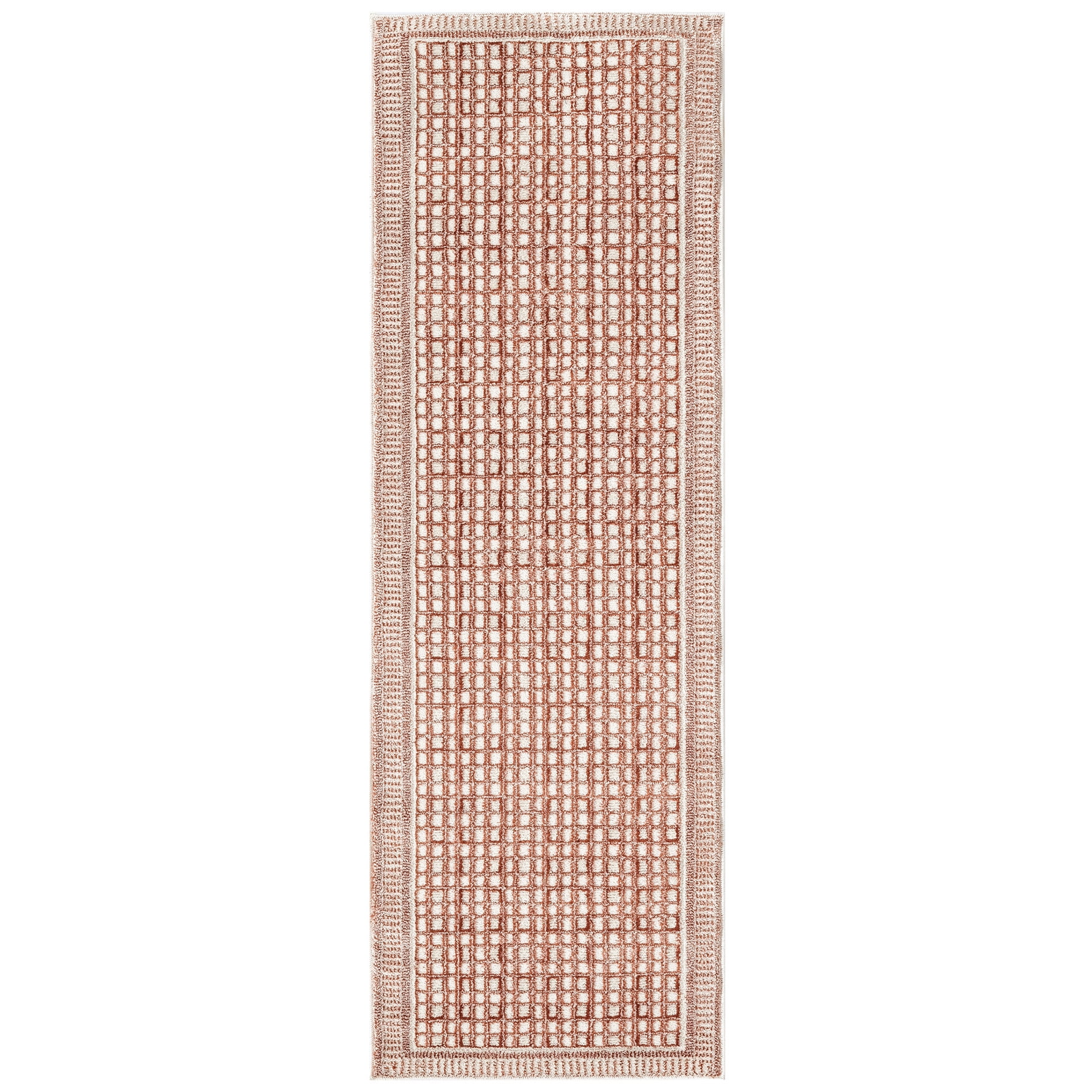 Nourison Nordic 2'2" x 7'6 Brick Ivory Modern Indoor Rug