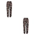 thumbnail image 2 of Sonducket Pantalones Slip-On Panty Push Up Pantalón de cintura alta Suelto Verano Elástico Pantalones de pierna recta Ropa deportiva para Type5 NO5, 2 of 6