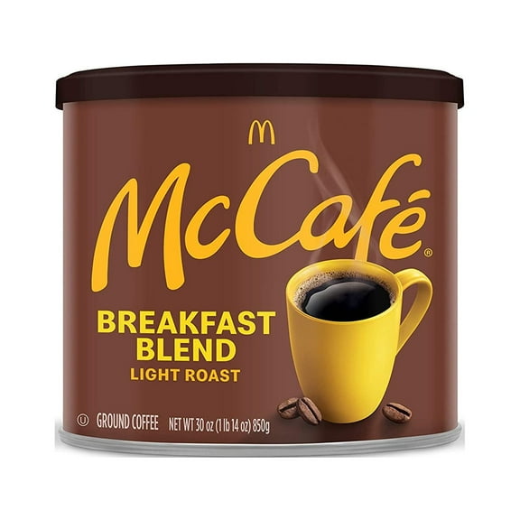McCaf Breakfast Blend Light Roast Ground Coffee (30 oz Canister)