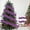 Purple, variant on Blue Wired Christmas Ribbon – Blue Vermicelli Satin Ribbon with Stiffened Edges for Holiday Wreaths Tree Decorating Gift Wrapping Garland Accents and Festive DIY Crafts