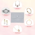thumbnail image 5 of Uxcell Jewelry Pouch, Soft Velvet Pouches with Snap Button Portable Storage for Rings Necklace Bracelet Earring Light Blue 4x3 Inch, 5 of 7