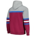 thumbnail image 3 of Men's Mitchell & Ness Burgundy/Gray Colorado Avalanche Head Coach Pullover Hoodie, 3 of 4