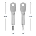 thumbnail image 3 of Multifunctional Mini Pocket Tool, Outdoor Emergency Portable With Key Ring, 2 Key Pocket Screwdriver (silver)., 3 of 5