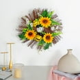 thumbnail image 2 of Sunflower Wreath for Front Door All Season Wreaths for Indoor Outdoor Wall Porch Home Decoration, 2 of 7