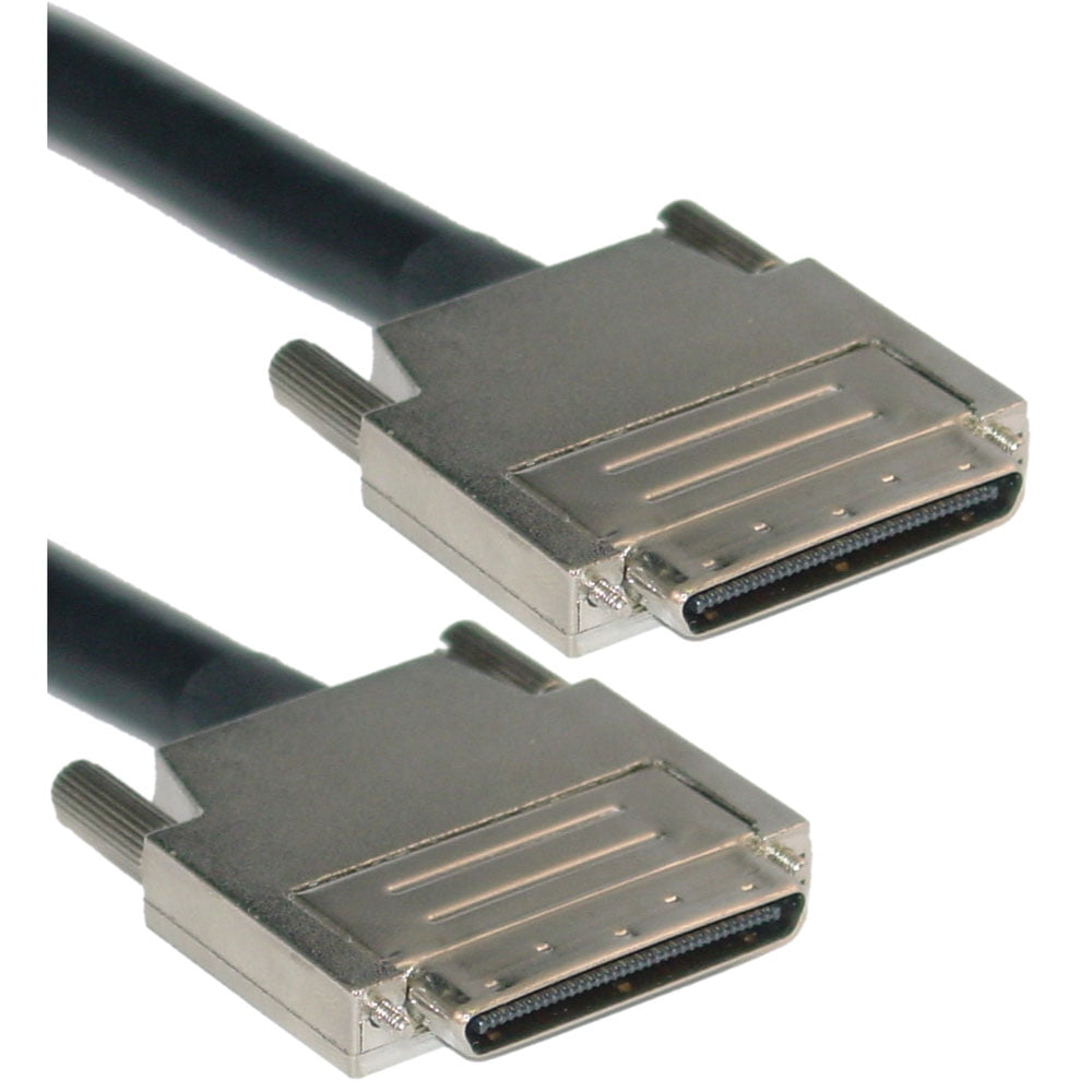 Offex SCSI III Cable, VHDCI 68 (0.8mm) Male, Offset Orientation, 6 foot