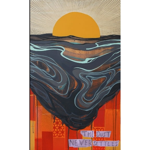 The Dust Never Settles, (Paperback)