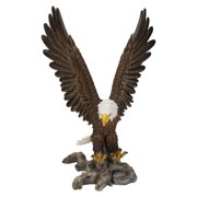Hi-Line Gift 6 in Flying Eagle Garden Statue, Durable Polyresin, Intricate Detail