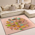 thumbnail image 2 of Candy Pattern Design 63''x48'' Plush Memory Foam Bath Mat, Soft, Absorbent, Non Slip, Durable, 2 of 7