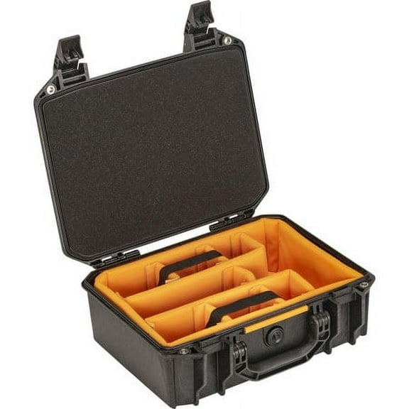 Vault V200 Medium Case with Lid Foam and Dividers, Black