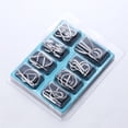 thumbnail image 4 of 24 Uds prueba de inteligencia juego mental juguetes rompecabezas de alambre de Metal truco juguete Metal IQ rompecabezas juego de mesa para niños adultos, 4 of 4