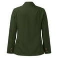 thumbnail image 3 of Vedolay Womens 2023 Coat Coats for Women Office Business Casual 2023 Open Front Slim Fit Blazers,Army Green L, 3 of 4