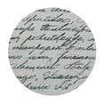 thumbnail image 4 of HAOXIT Antique Tablecloth, European Style Writing Lettering with Ink Feather Pen Design Print, Round Table Cover for Dining Room Kitchen Decor, 4 of 8