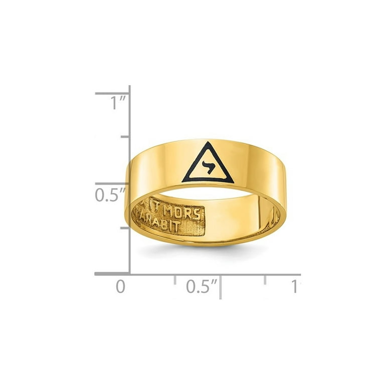 Mens 14K Yellow Gold 14th Degree Grand Elect Masonic Ring Mens 14K Yellow Gold 14th Degree Grand Elect Masonic Ring