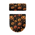 thumbnail image 5 of HELLHERO Smiley Pumpkin Pattern Elastic Bottom Universal Soft Polyester Fabric Bathroom Toilet Lid Cover Hotel Easy to Install Washable and Reusable U-Shaped, 5 of 8