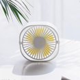 thumbnail image 4 of USB Fan Mini Portable Fan Silent Fan Desk Fan 3 Speeds Adjustable USB Powered(White), 4 of 5