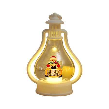 

Led Light Lantern Portable Christmas Festivals Themed Parties Decor Vintage Lantern Xmas Tree Pendant