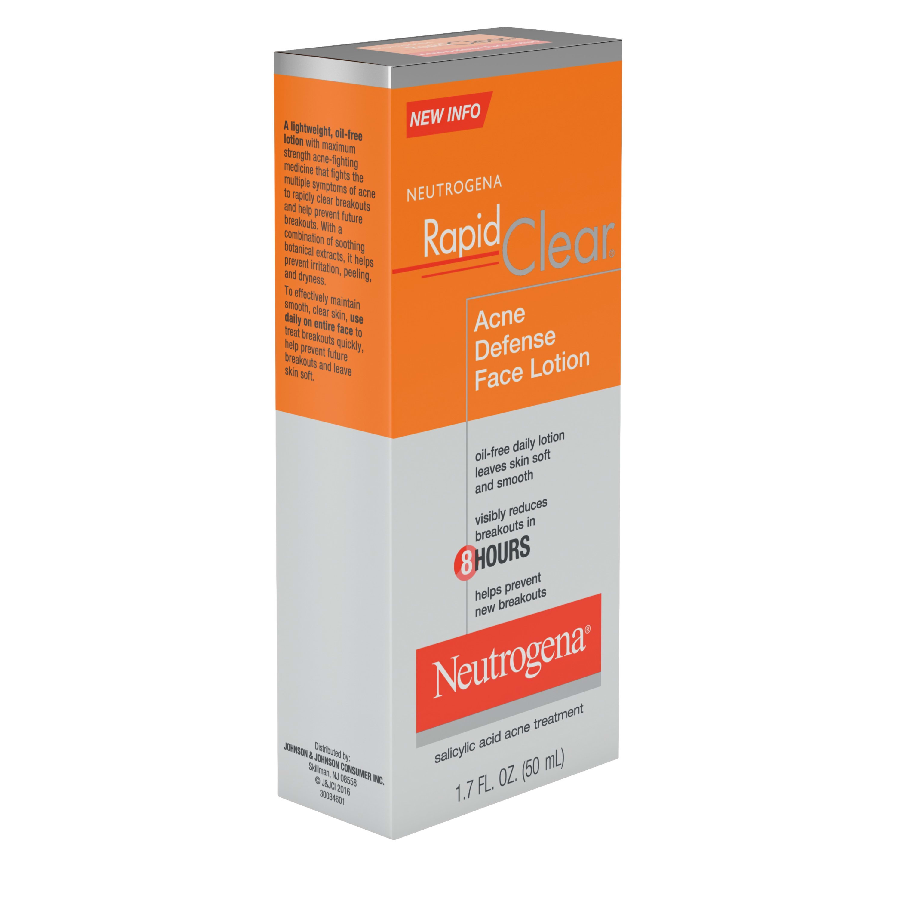 Neutrogena Rapid Clear Acne Defense Face Lotion, 1.7 fl. oz - image 5 of 10