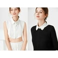 thumbnail image 2 of YooGuoGuo Rhinestone Fake Collar Detachable Dickey Collar Blouse Half Shirts Peter Pan Faux False Collar for Women, 2 of 5
