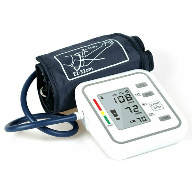 Tensiomètre électronique automatique de style bras supérieur avec grand  écran LCD Outil de mesure numérique intelligent de la pression artérielle 